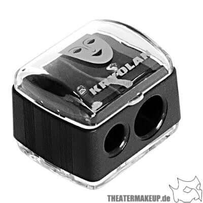 Combination pencil sharpener for kohl and contour pencils