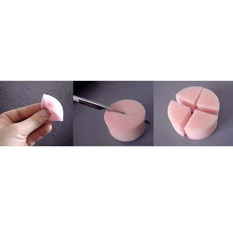 Makeup sponge round fine pored user example