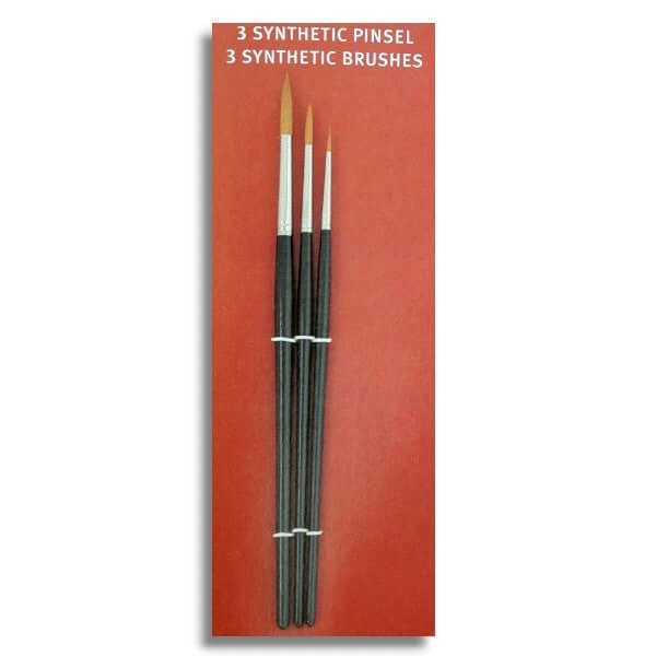 Synthetic Pinselset 3 Rundpinsel Ansicht 2