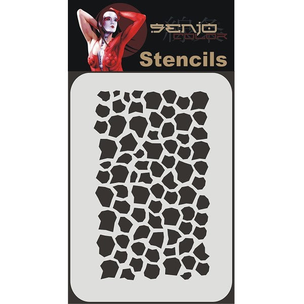 Bodyart Airbrush Stencil A4 - Reptile Stencil 01