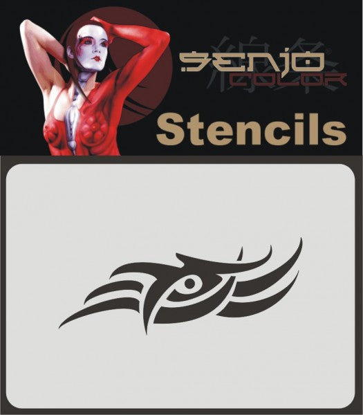 Airbrush Schablone A6 - Tribal 01 Bodyart von Senjo Color