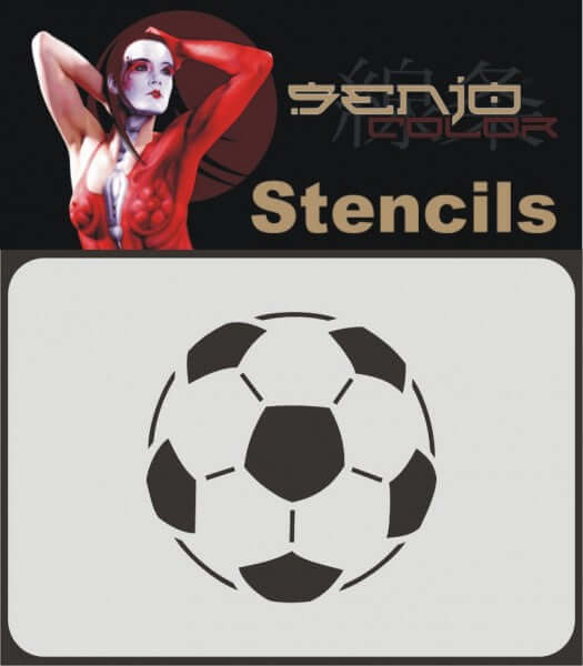 Airbrush Stencil A6 - Football - for Airbrush & Brush