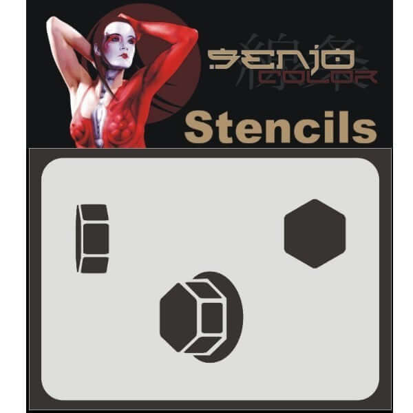 Airbrush stencil A5 - screws A