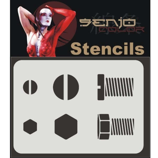 Airbrush template A5 - screws B