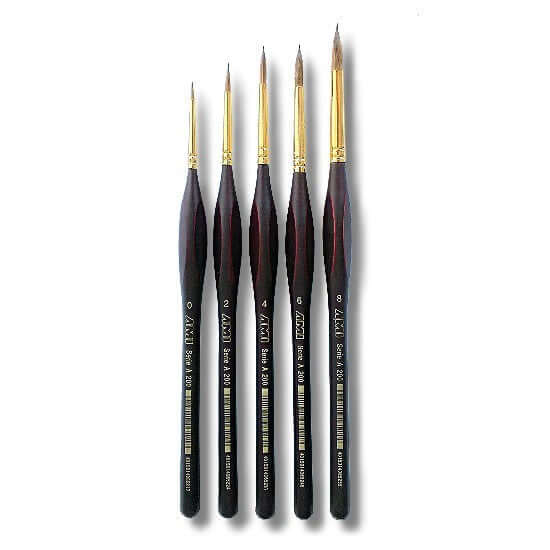 Brush Set A200 Red Sable Fine Set of 5