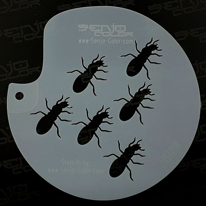 Motiv Schablone Ameisen