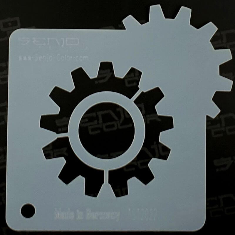 Airbrush stencil gear Senjo Color