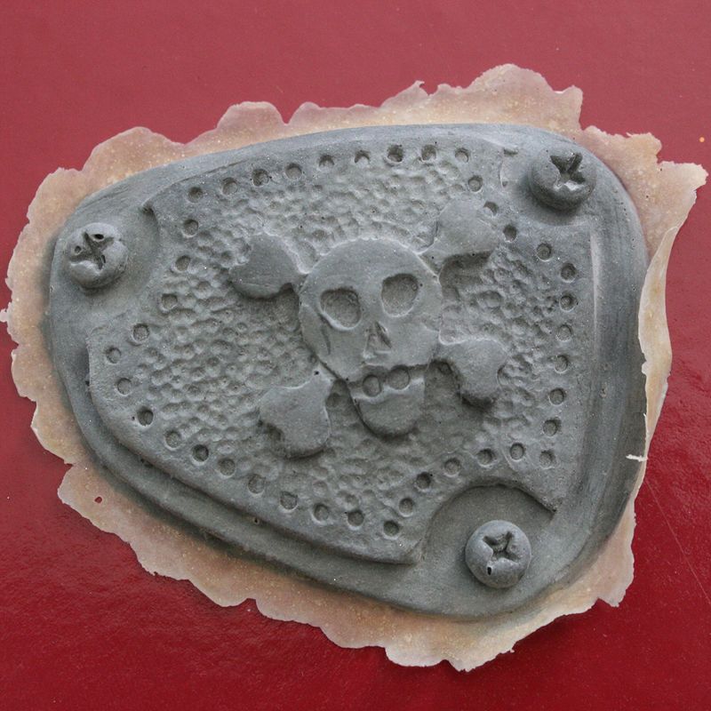 Augenklappe Pirat bemalt