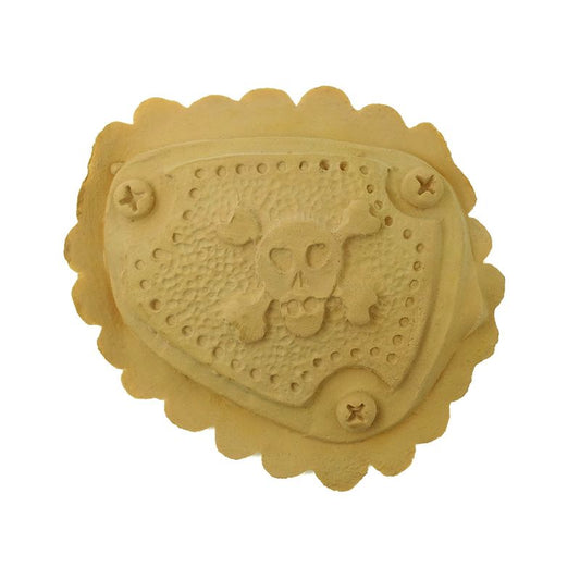 Eye patch pirate with skull latex part