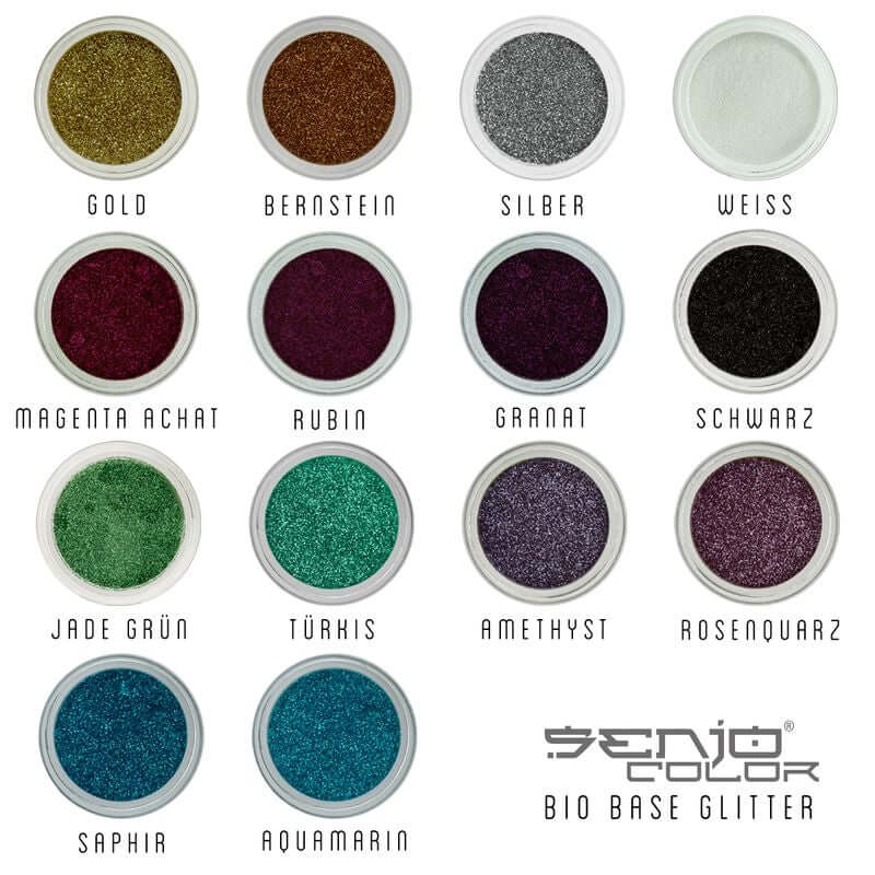 Bio Base Glitzer Fein - Set 5 Farben Senjo Color