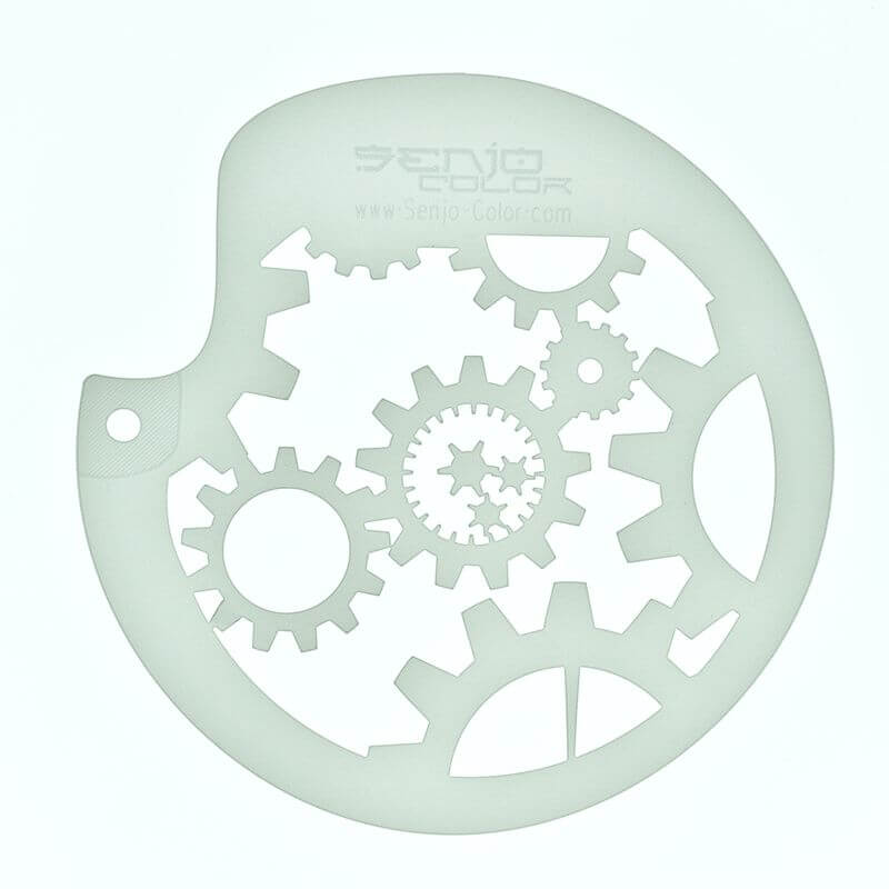 Airbrush stencils gear Senjo Color