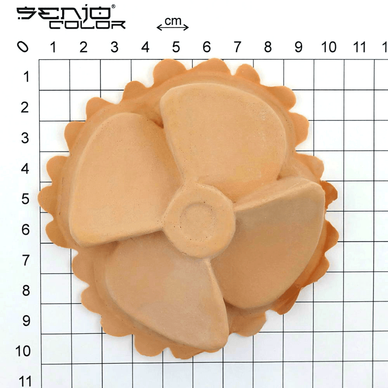 Brustteil Propeller Latex Applikation Maße