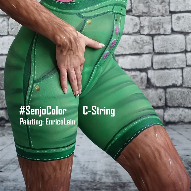 Senjo Color C String application example in body painting