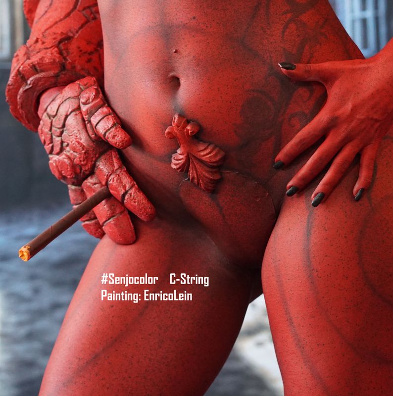 Senjo Color C String Application Example Devil Painting