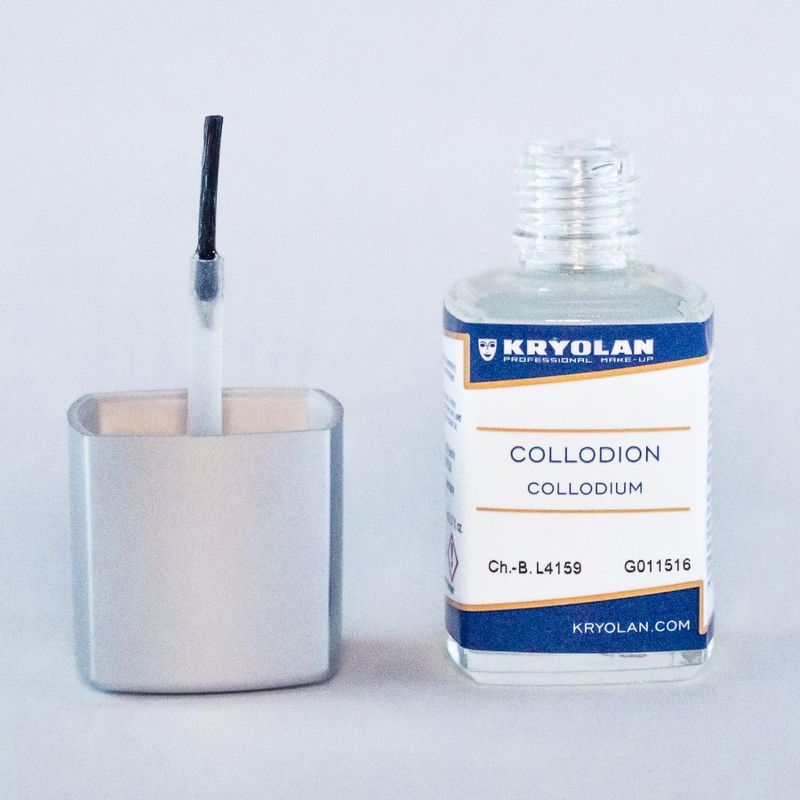 Collodium detail view brush bottle