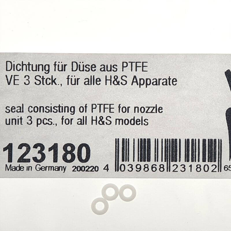 Dichtung für Airbrush Düse aus Teflon 3 Stück