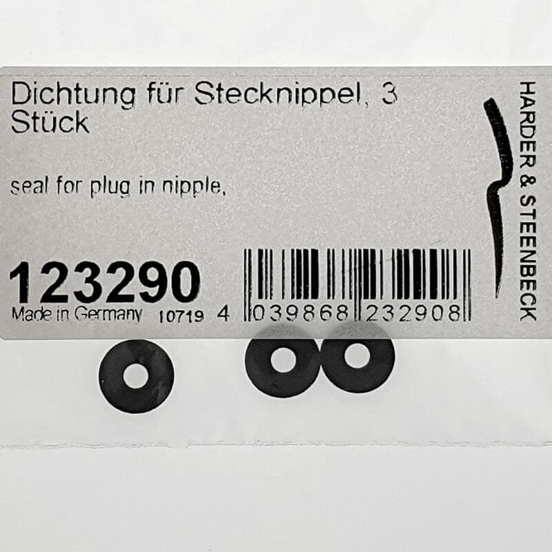Seal for 1/8 inch thread plug nipple 2.7mm, 3 pieces