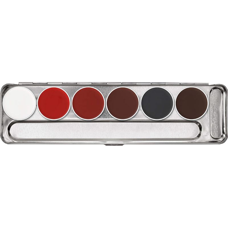 Kryolan Aquacolor Facepaint Palette 6 Colors - S