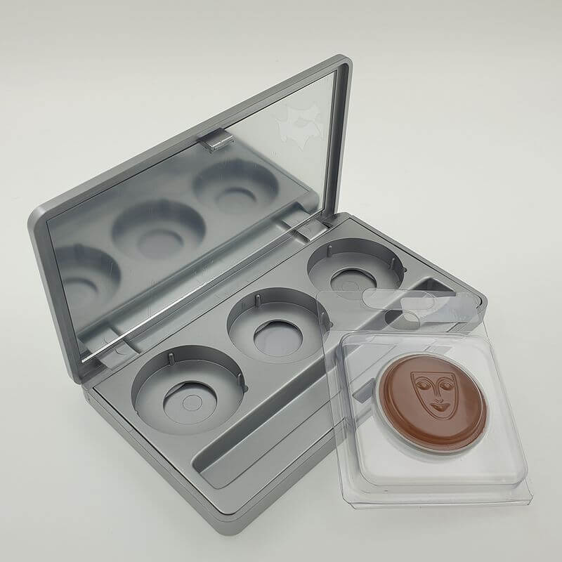 Kryolan empty palette for 3 colors with mirror