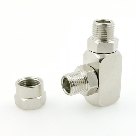Airbrush compressed air distributor L 2-fold