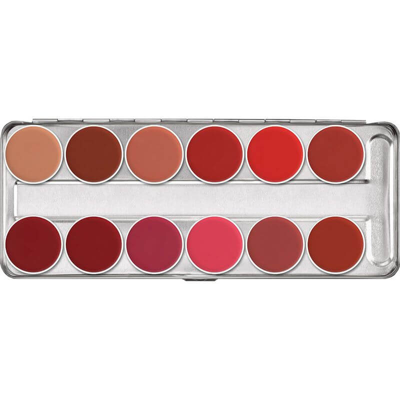 Kryolan Lip Rouge Palette 12 Colors Classic 2
