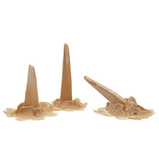 Nail wound wooden stake medieval 3 parts latex application to stick on