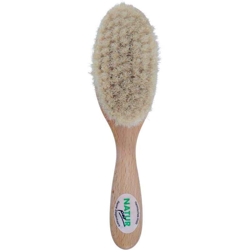 Powder brush with goat hair