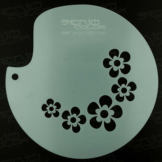 Stencil flower vine Senjo Color Art Stencil