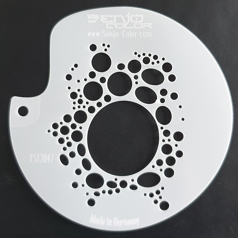 Stencil Bubbles Senjo Color Art Stencil