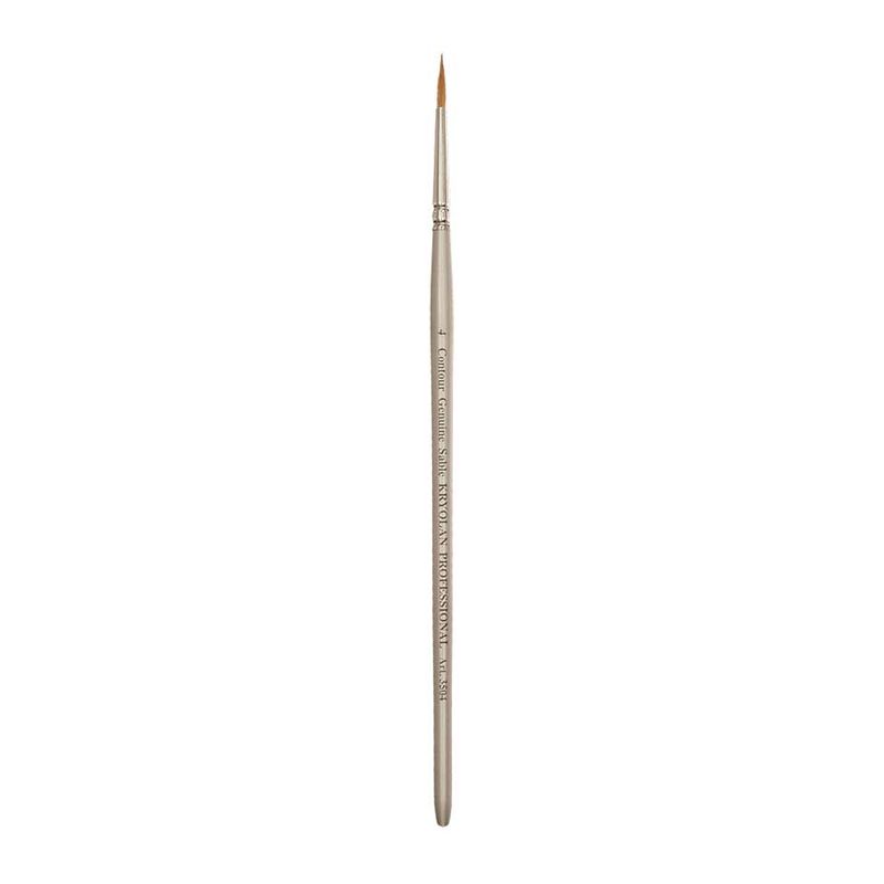 Makeup brush round pure sable size 4