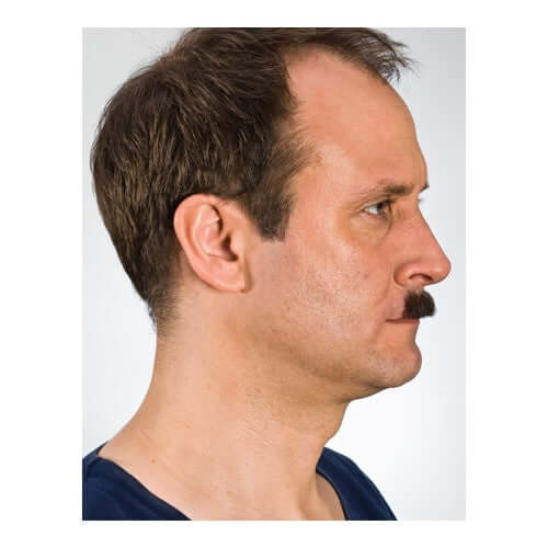 Chaplin mustache No.1 side view