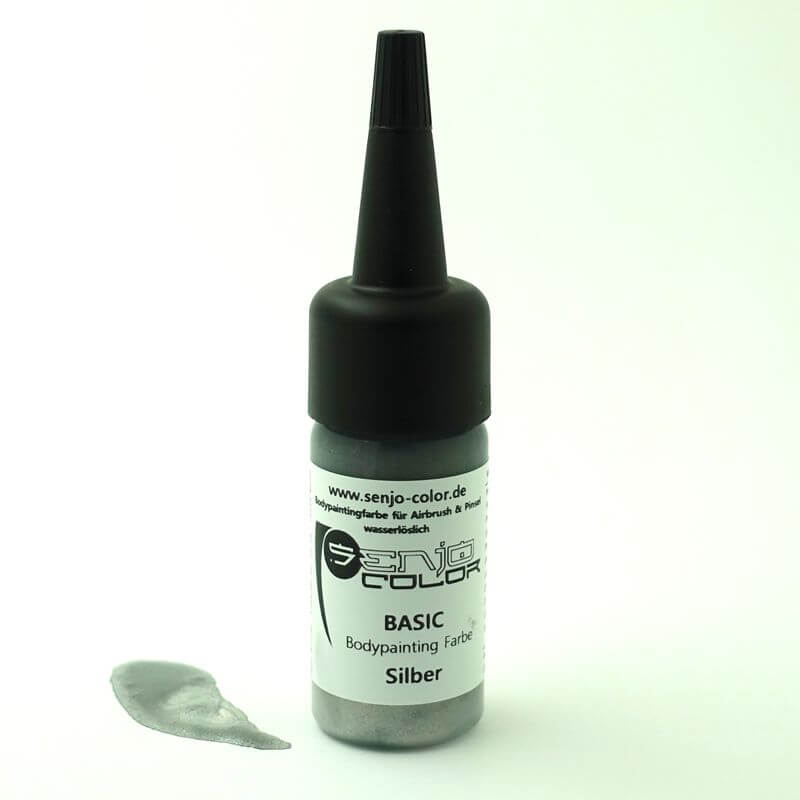 Senjo-Color Basic body painting color metallic silver 15ml