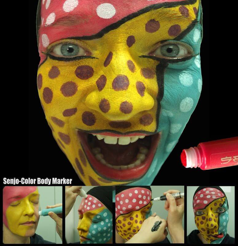 Senjo-Color Face- & Bodypainting Marker Anwendungsbeispiel