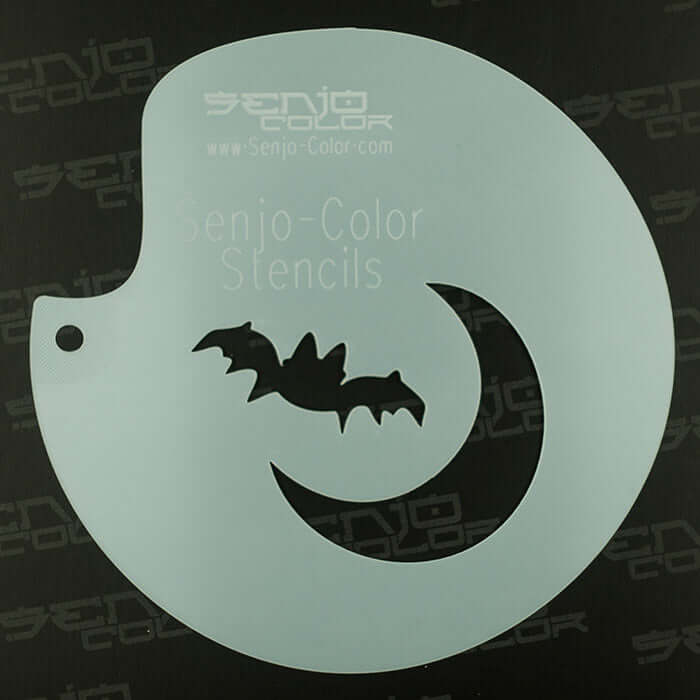 Stencil bat moon Senjo Color Art Stencil