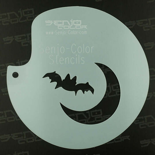 Stencil bat moon Senjo Color Art Stencil