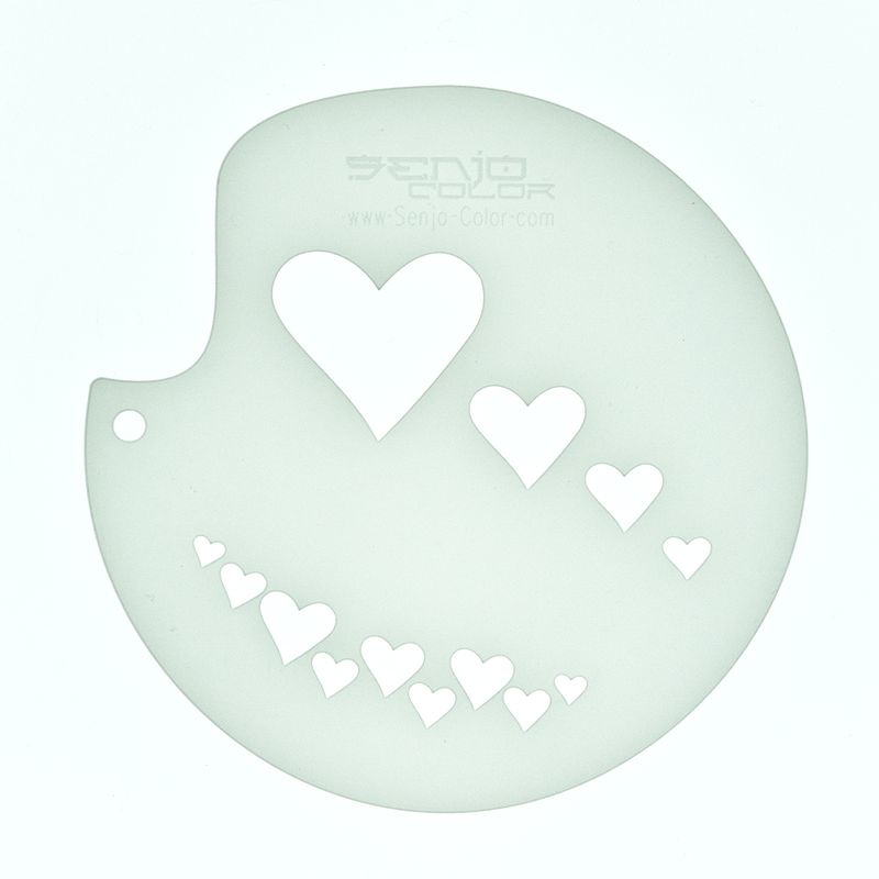 Stencil hearts Senjo Color