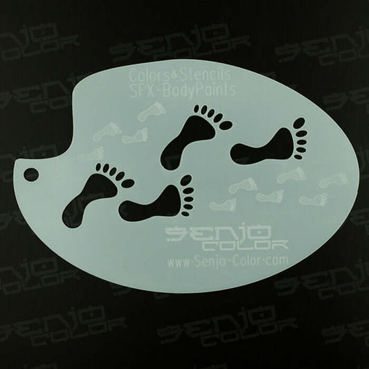 Airbrush Schablone Fusstapsen Senjo-Color Art