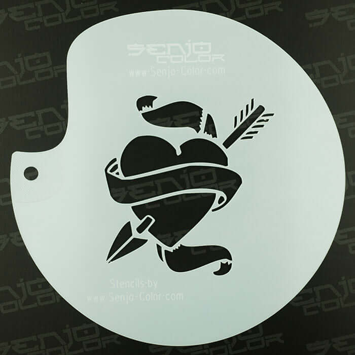 Schablone Herz Senjo-Color Art Stencil