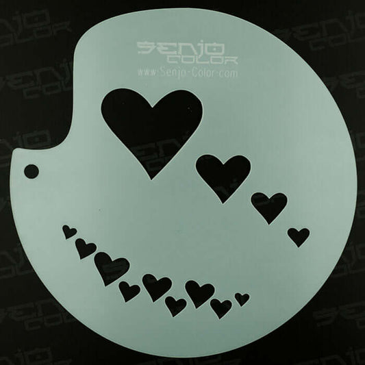 Stencil Hearts Senjo Color Art Stencil