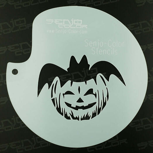 Tattoo stencils pumpkin head with bat Senjo Color