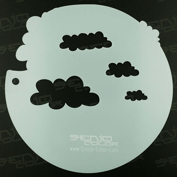 Stencil clouds Senjo Color Art Stencil
