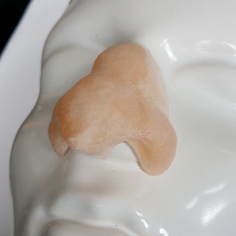 Devil nose latex application side view