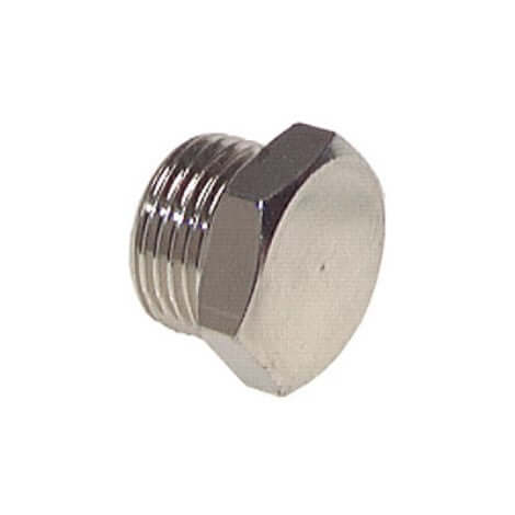 Closing plug 1/8" male thread and external hexagon