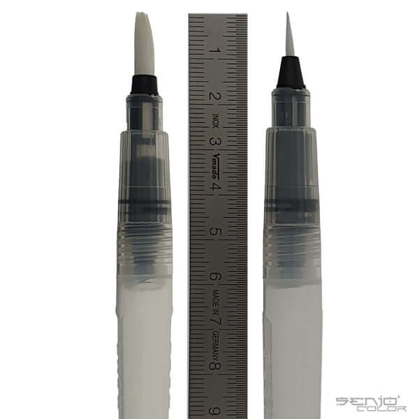 Water Brush - Empty brush synthetic white with 6ml water tank