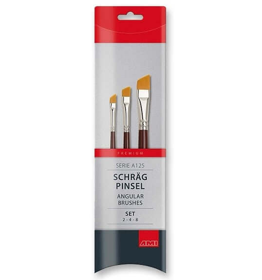 Synthetik Pinselset A125 schräg 3er