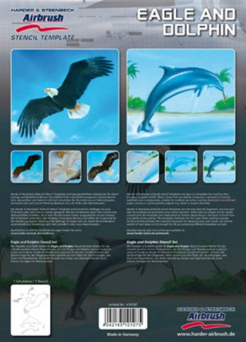 Adler und Delphin Airbrush Schablonen