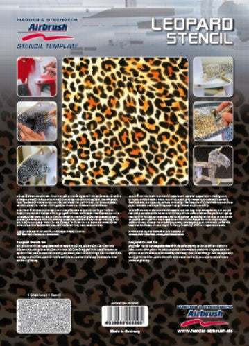 Leopard Airbrush Schablone A4