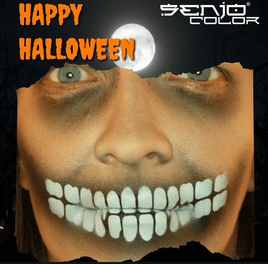 Täuschend echte Skull-Zähne in 5 einfachen Schritten – dein Halloween-Hit!