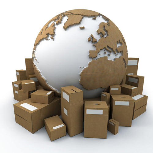 Paketfahrer mit Geschenkpaket