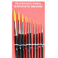 Synthetic Pinsel Set 10x rund schwarz 1